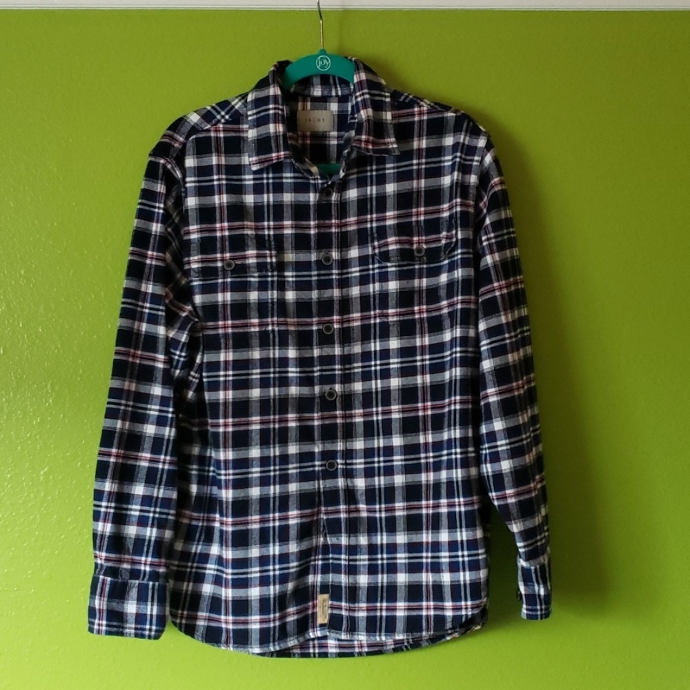 Jachs 100% cotton heavy flannel shirt, medium